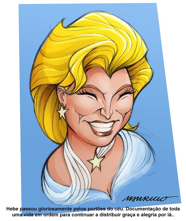 A saudosa Hebe Camargo (1929-2012). Não ficou uma gracinha? (Foto: Reprodução)