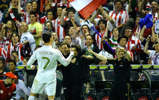 cristiano ronaldo real madrid gol atlético Bilbao (Foto: Agência AP)