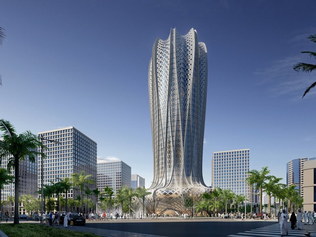 Imagem de computador indica como ficará o prédio projetado pela arquiteta Zaha Hadid. (Foto: Reuters)