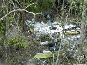 Avião da Gol que caiu em Mato Grosso em 2006 após bater em jato Legacy vitimou 154 pessoas. (Foto: FAB/Divulgação)