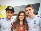 Filha de Fátima Bernardes e William Bonner tieta Neymar e Oscar