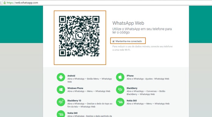 O usuário pode escolher não se manter conectado durante o uso no WhatsApp no PC (Foto: Reprodução/Barbara Mannara)
