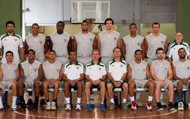 Equipe de basquete adulto do Fluminense (Foto: Bruno Haddad/Divulgação FFC)