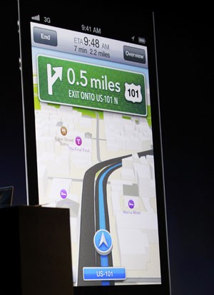 Mapas do iPhone e iPad são fornecidos pela Apple em vez do Google e apresentam imagens em 3D (Foto: Reuters)