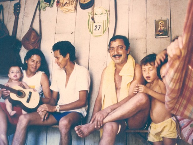 Chico Mendes em momento de descontração com a família (Foto: Arquivo Pessoal)