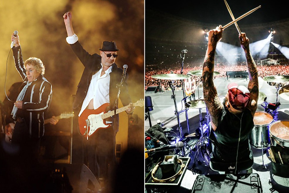 The Who e Guns n' Roses (Foto: Montagem/G1)