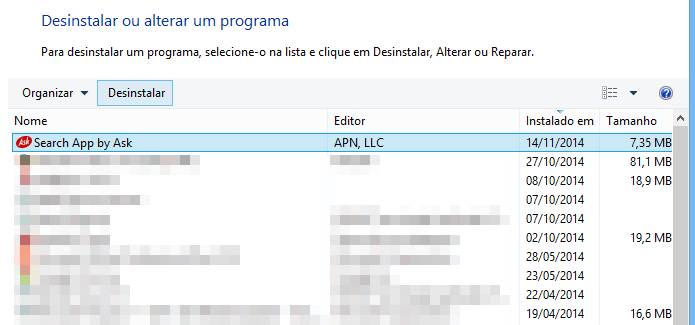 Search App by Ask também é instalado pelo RealPlayer Cloud (Foto: Reprodução/Helito Bijora)
