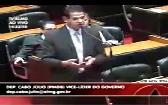 Deputado Cabo Julio, do PMDB, acreditou numa publicação falsa nas redes sociais (Foto: Reprodução)