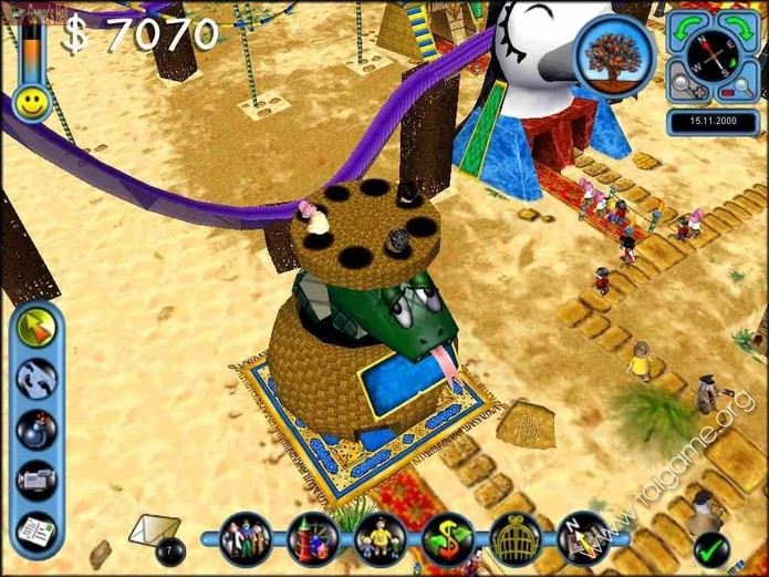 Além dos PCs, Sim Theme Park também fez sucesso no PlayStation (Reprodução/YouTube)