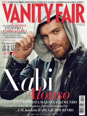 Reprodução revista Vanity Fair Xabi Alonso real madrid (Foto: Reprodução / Revista Vanity Fair)