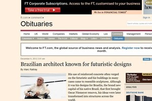 Niemeyer: Financial Times (Foto: reprodução / internet)