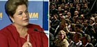 Dilma � vaiada por prefeitos ao citar royalties (Reprodu��o/Globo News)