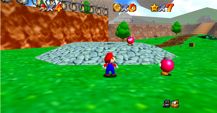 GoldenEye 007: múltiplas missões em uma fase foram influência de Super Mario 64. (Foto: Reprodução/Mario.Wikia)