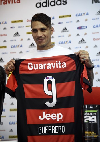 Guerrero apresentação Flamengo (Foto: André Durão) Guerrero apresentação Flamengo (Foto: André Durão)