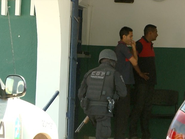 Princípio de tumulto na Casa de Custódia em Teresina (Foto: Reprodução/TV Clube)