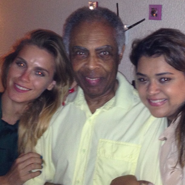 Carolina Dieckmann, Gilberto Gil e Preta Gil (Foto: Instagram/ Reprodução)