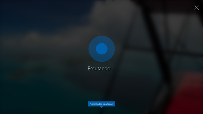 Cortana pode ser ativada por cliques na tela de bloqueio ou por voz (Foto: Reprodução/Elson de Souza) (Foto: Cortana pode ser ativada por cliques na tela de bloqueio ou por voz (Foto: Reprodução/Elson de Souza))