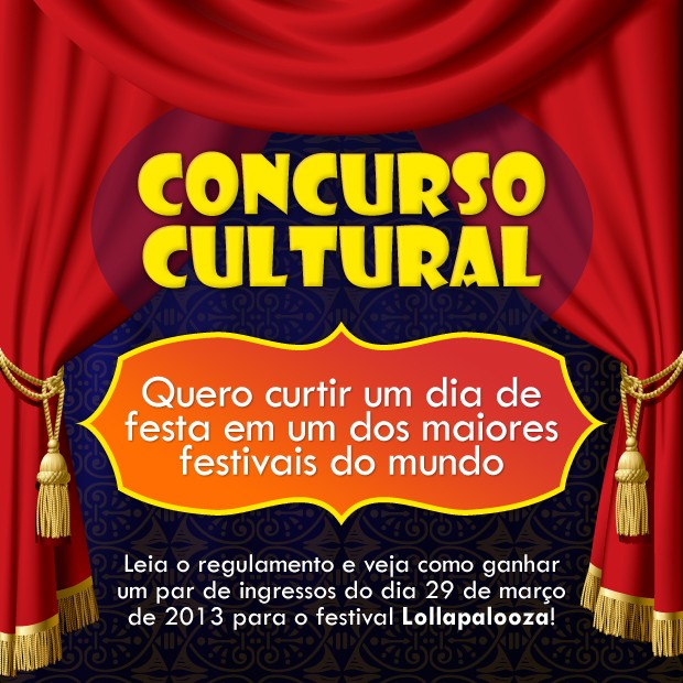Concurso Cultural Lollapalooza (Foto: Arte: Jennifer Defensor)