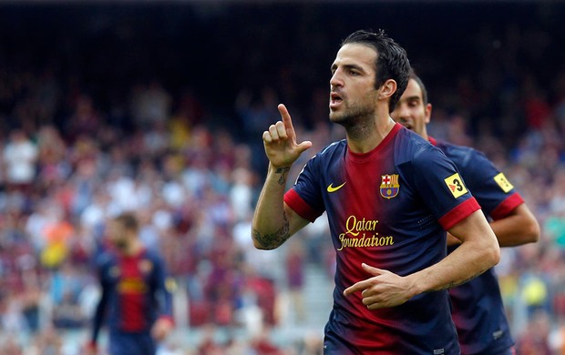 Fabregas barcelona gol malaga (Foto: Agência Reuters)
