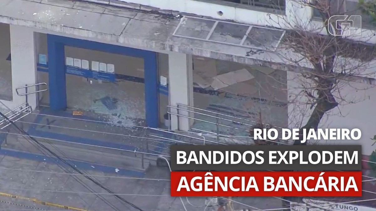 Criminosos explodem agência bancária na Zona Norte do Rio Rio de