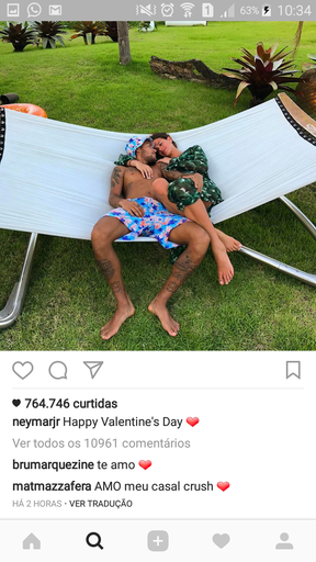 Bruna Marquezine comenta em post de Neymar (Foto: Reprodução / Instagram)