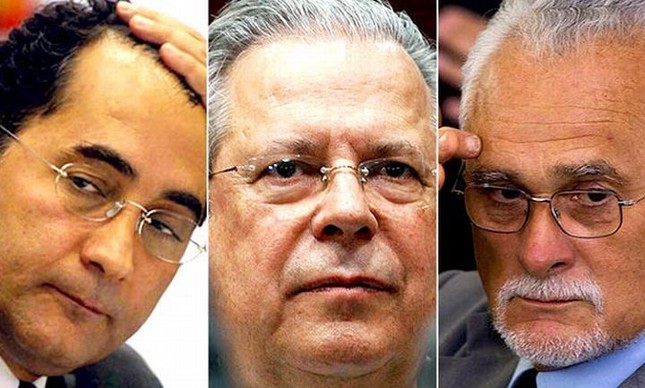João Paulo Cunha, José Dirceu e José Genoino (Foto: Arquivo Google) João Paulo Cunha, José Dirceu e José Genoino (Foto: Arquivo Google)