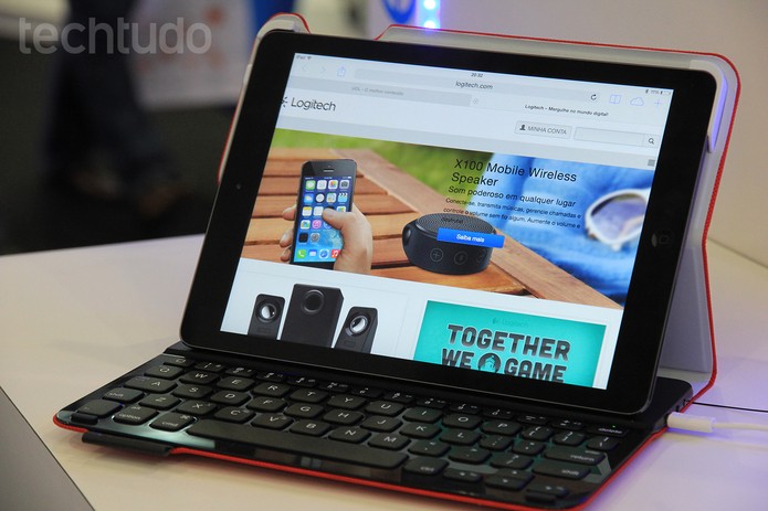 Logitech Ultrathin Keyboard Folio (Foto: Anna Kellen Bull/TechTudo) Logitech Ultrathin Keyboard Folio (Foto: Anna Kellen Bull/TechTudo)