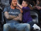 David Beckham se diverte com a 'bagunça' do filho Cruz