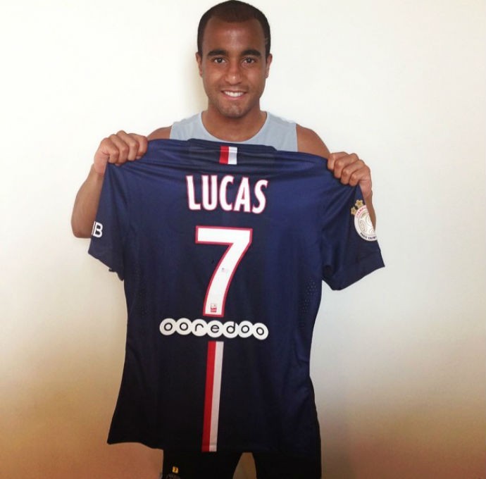 Lucas, camisa 7 do PSG (Foto: Reprodução Instagram)
