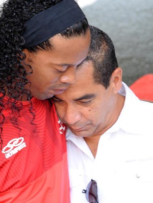 Ronaldinho Gaucho e Zinho treino Flamengo (Foto: Alexandre Vidal / Fla Imagem)