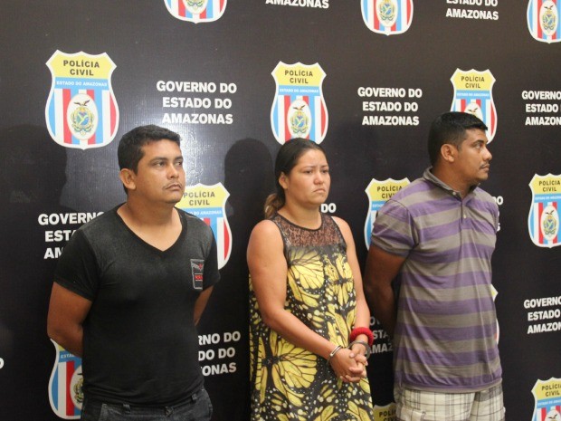 Trio negou envolvimento no crime da criança de 9 anos  (Foto: Sérgio Rodrigues/G1 AM)