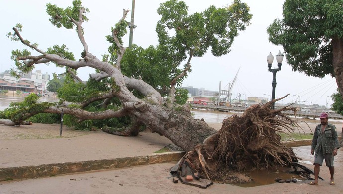 Enchente histórica do Rio Acre deixou rastros de destruição em Rio Branco (Foto: Marcos Vicentti/Ascom PMRB)
