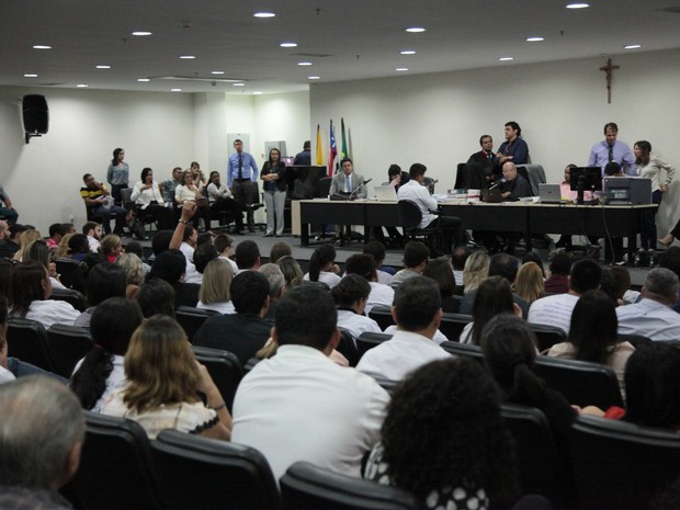 Julgamento dos acusados da morte do advogado Brunno Matos, em São Luís (Foto: Flora Dolores/ O Estado)