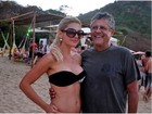 Antônia Fontenelle exibe boa forma em dia de praia com Marcos Paulo
