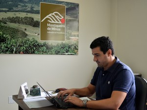 Cooperativa em Carmo de Minas tem setor especial para exportação de cafés finos de produtores da região (Foto: Lucas Soares/G1) Cooperativa em Carmo de Minas tem setor especial para exportação de cafés finos de produtores da região (Foto: Lucas Soares/G1)