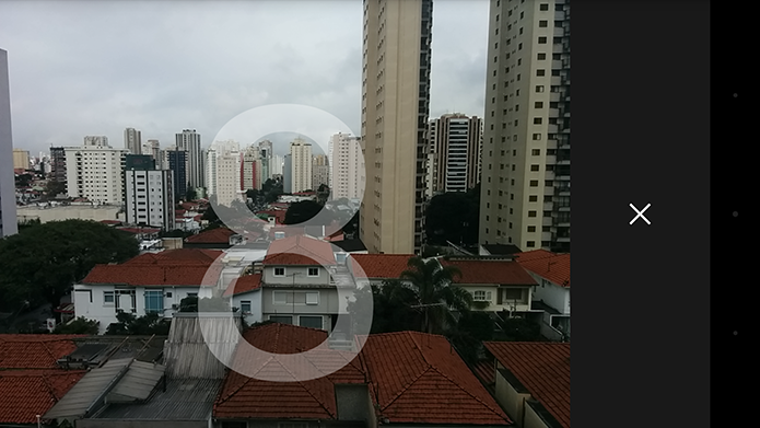 Uma das novidades da câmera do Android é a função timer (Foto: Reprodução/Paulo Alves)