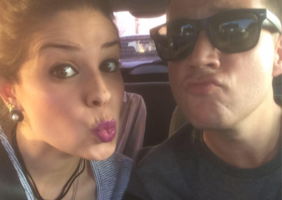 Isabella e Giovane em uma das últimas fotos que tiraram juntos (Foto: Isabella Fernandez/Arquivo Pessoal)