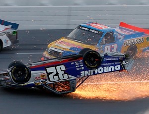miguel paludo nascar truck series acidente talladega (Foto: Agência Getty Images) miguel paludo nascar truck series acidente talladega (Foto: Agência Getty Images)