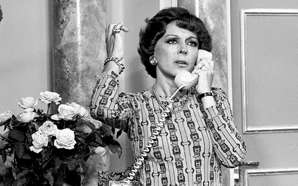 Neuza Amaral em cena da novela O Pulo do Gato, de 1978 (Foto: Cedoc/TV Globo)