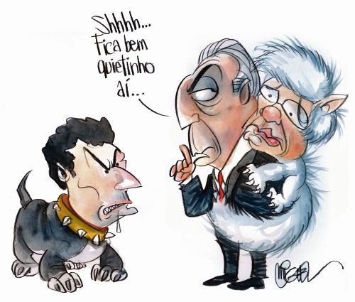 Resultado de imagem para charge edison lobao