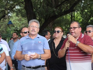 Presidente do Sinpolpi destacou a desvalorização dos policiais civis do Piauí (Foto: Catarina Costa/G1)