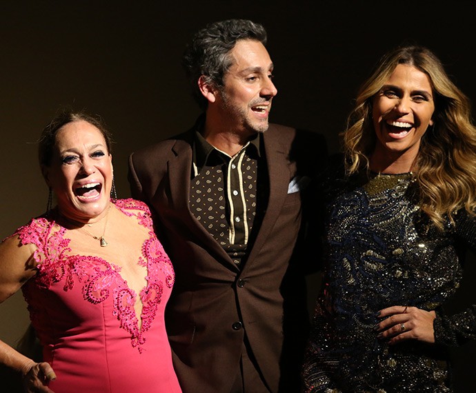 Só alegria! Suzana Vieira, Alexandre Nero e Giovanna Antonelli riem à toa em festa de lançamento (Foto: Carol Caminha/Gshow)