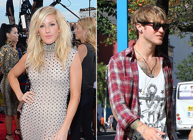 Ellie Goulding e Dougie Poynter (Foto: Agência AFP - Delson Silva / AgNews)