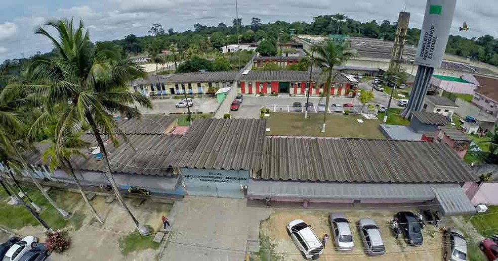 Foto sem data mostra o Complexo Penitenciário Anisio Jobim (Compaj), em Manaus, onde uma rebelião com 56 mortos (Foto: Sesip/AFP)