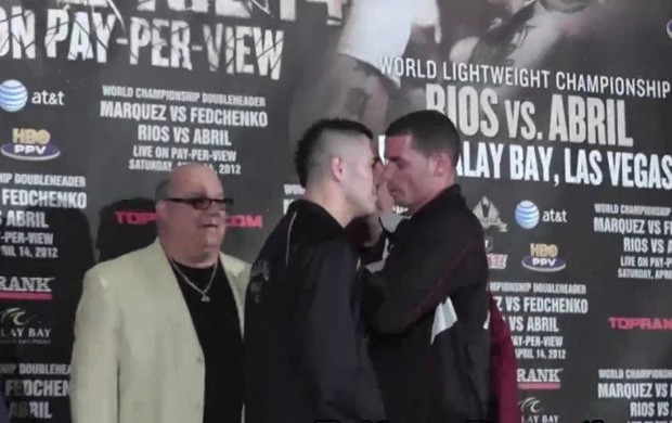 UFC confusão brandon rios richard abril (Foto: reprodução / youtube)