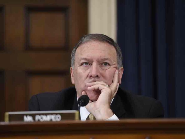 Foto de 2015 mostra o congressista republicano Mike Pompeo (Foto: Saul Loeb/AFP) Foto de 2015 mostra o congressista republicano Mike Pompeo (Foto: Saul Loeb/AFP)