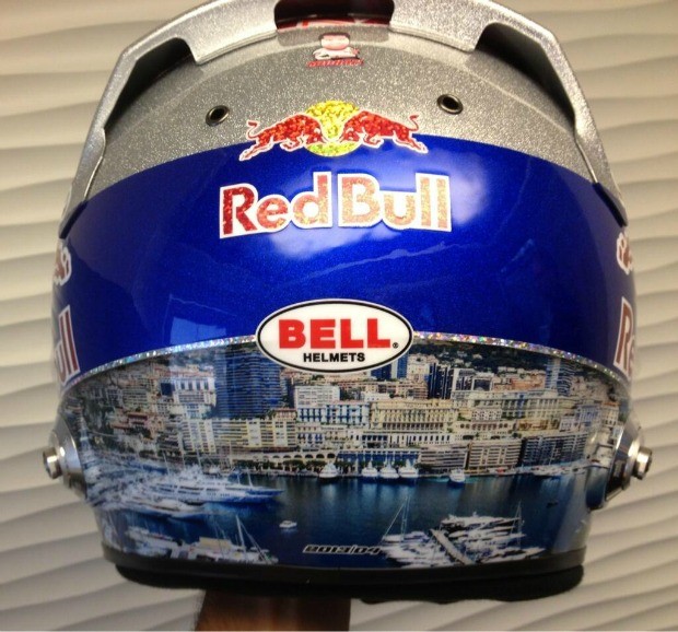 Capacete Ricciardo Mônaco (Foto: Divulgação/twitter)