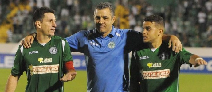 Fumagalli, Marcelo Chamusca e Denis Neves Guarani (Foto: Israel Oliveira / Guarani FC)