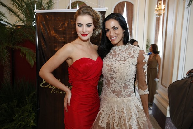 Rayanne Morais e Carla Prata no evento Fashion Tea (Foto: Felipe Panfili/AgNews)