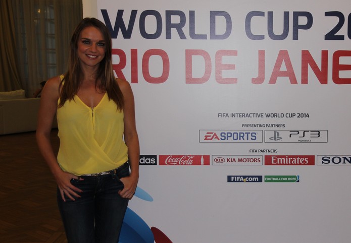 Kay Murray é comentarista do FIWC (Foto: Diego Borges / TechTudo) Kay Murray é comentarista do FIWC (Foto: Diego Borges / TechTudo)